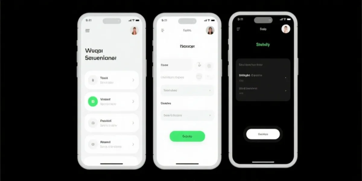 移动端应用界面